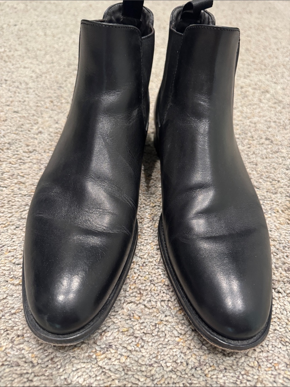 To Boot Black Smooth Leather Chelsea-Style Chukka Boots